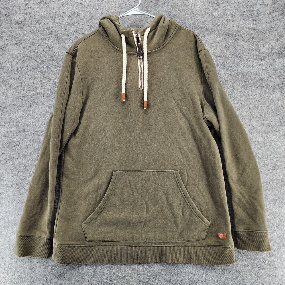 Buckle Outpost Makers Hoodie Mens XL Long Sleeve Green Hooded Sweatshirt